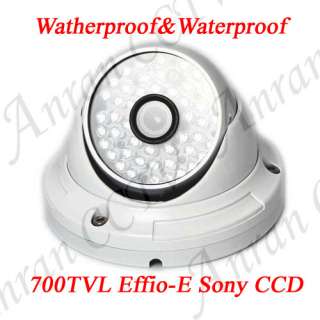 High Resolution 700TVL SONY EffiO E CCD IR Outdoor Dome Surveillance 