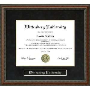  Wittenberg University Diploma Frame