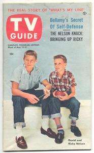 15/1953 TV Guide David & Ricky Nelson  