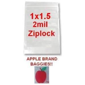   2mil Clear Ziplock Bags 5,000 Baggies 1x1.5 .50 . 
