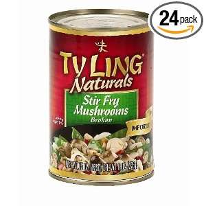 Ty Ling Stir Fry Mushrooms, 15 Ounce Cans (Pack of 24)  