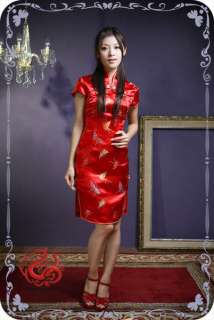 Custom made Silk Satin Chinese Evening Dress/qipao Gown  