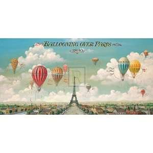  Ballooning Over Paris by Tracey Lane 48x24 Health 