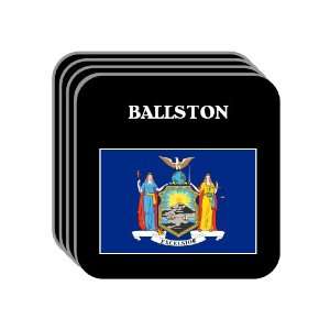  US State Flag   BALLSTON, New York (NY) Set of 4 Mini 