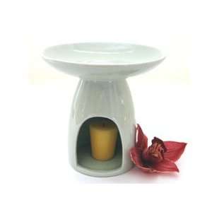  Celadon Aromatic Burner  White