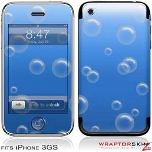   3G & 3GS Skin and Screen Protector Kit   Bubbles Blue Electronics