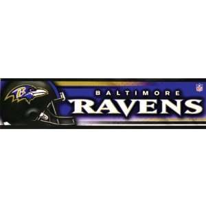  Baltimore Ravens   Helmet & Name Bumper Sticker 