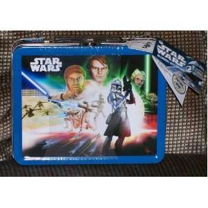   Style Star Wars Tin Lunchbox Container w/ Popcorn 