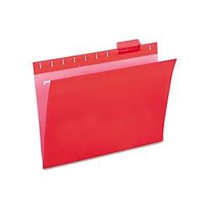  WB Mason Red letter size hanging file folders 1/5 Cut 25 