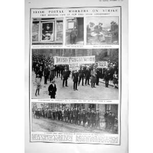 1922 IRELAND POSTAL WORKERS STRIKE PIGEONPOST MULLINGAR GERMAN SHIP 