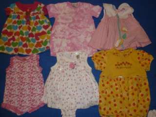 70pc BABY GIRL TODDLER 6 9 9 6 12 MONTH LOT CLOTHES spring summer LOT 