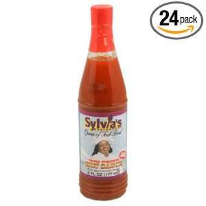 Sylvia Sauce, Triple Hot, 6 Ounce (Pack of 24)  Grocery 