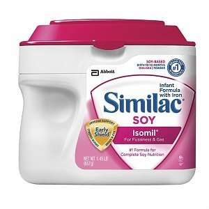 Similac Isomil Soy ,Formula for Fussiness & Gas, Powder 1.45 Lbs  4 