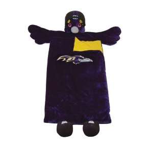   Ravens NFL Plush Team Mascot Sleeping Bag 72