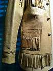 VINTAGE 1940`S CORRAL SPORTSWEAR CO USA FRINGED DEERSKIN WESTERN 