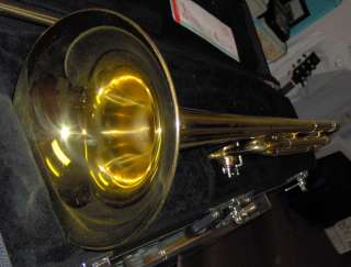 KING TROMBONE & CASE L@@K Good Used F trigger 607 607f smooth player 