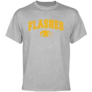  Kent State Golden Flashes Ash Mascot Arch T shirt Sports 