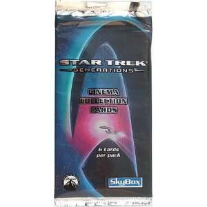 Star Trek Generations Cinema Collection Cards Booster Pack (6 Cards)