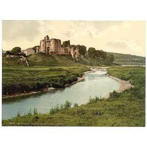 Photochrom Reprint of Kidwelly Castle, Carmarthen, Wales 