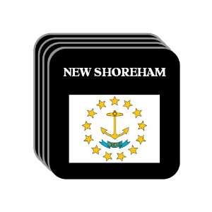 US State Flag   NEW SHOREHAM, Rhode Island (RI) Set of 4 Mini Mousepad 