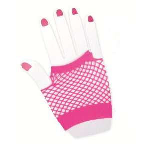  Fishnet Gloves Pink   Colors May Vary Toys & Games