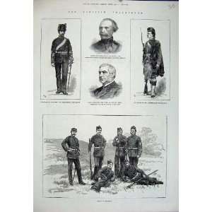   1881 Scottish Ta Volunteers Lanarkshire Army War Kilts