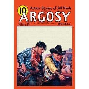    Vintage Art Argosy Weekly Barroom Antics   10666 2