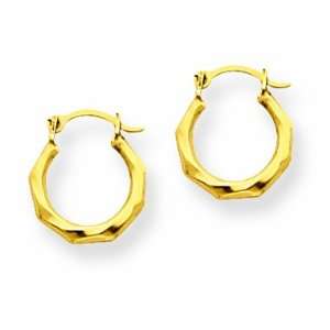  14k Polished Hoop Earrings Shop4Silver Jewelry