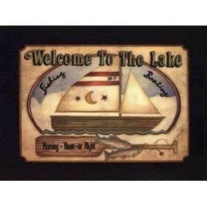   Welcome to the Lake   Poster by Linda Spivey (16x12)