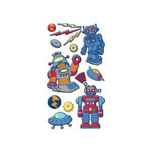  Robots Puffy Stickers