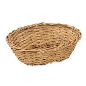  Willow Bread Basket, 9 X 3, round, buff color (6 Dozen 