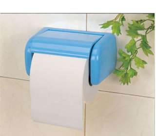 Package1*Plastic Blue Toilet Convenient Paper Roll Holder New