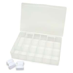   Storage Box With17 Compartments & 100 Bobbins Arts, Crafts & Sewing