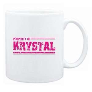  New  Property Of Krystal Retro  Mug Name