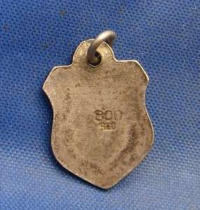   Silver Enamel Travel Souvenir Shield Charm HANNOVER (Germany)  