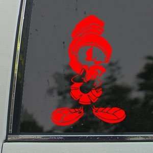  MARVIN THE MARTIAN Red Decal Car Truck Window Red Sticker 