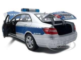   18 scale diecast car model of mercedes e class german police car by