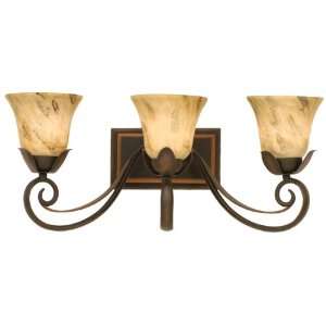   Copper Claret Astor 3 Light Bathroom Fixture from the Astor Collection