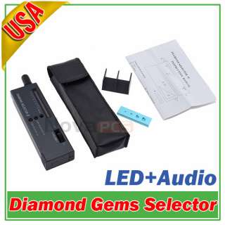 DUAL Diamond & Moissanite Gemstone Jewelry Tester Selector free DC 9V 
