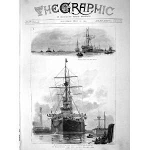  1894 Battle Ship Barfleur Chatham Dockyard Medway