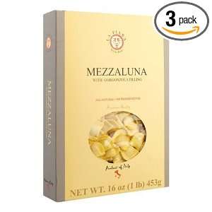 La Piana Mezzaluna With Gorgonzola, 16 Ounce Units (Pack of 3)