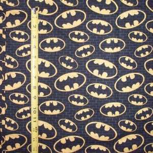 45 Wide Cotton Fabric Bat Signal 