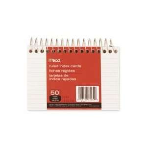  MEAD PRODUCTS MEA63130 Index Cards, Wirebound, Ruled, 5x3 
