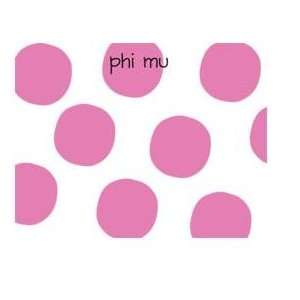  Phi Mu Stripe Dittie Notepads