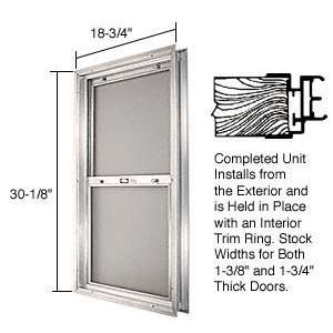 CRL Satin Anodized 18 3/4 x 30 1/8 Bel Air Plaza Combination Door 