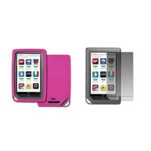 EMPIRE Barnes and Noble Nook Color Hot Pink Silicone Skin Case Cover 