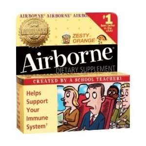   Airborne Effervescent Health Formula Original Zesty Orange, Tablets 10
