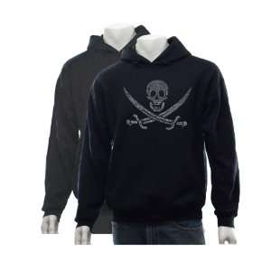 Mens GREY Pirate Hoodie XXL   Created using a legendary pirate song 