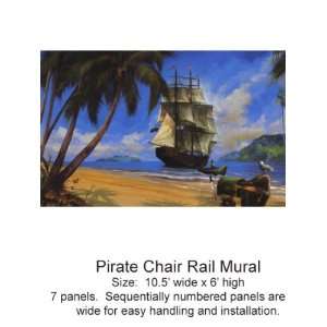   and Sisters Volume 4 Pirate Chair Rail Mural Bt2828M