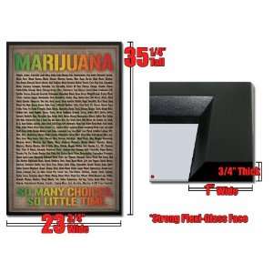  Framed Bcreative Marijuana Leaf Poster 9040